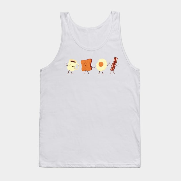 Let's All Go And Have Breakfast Tank Top by HandsOffMyDinosaur